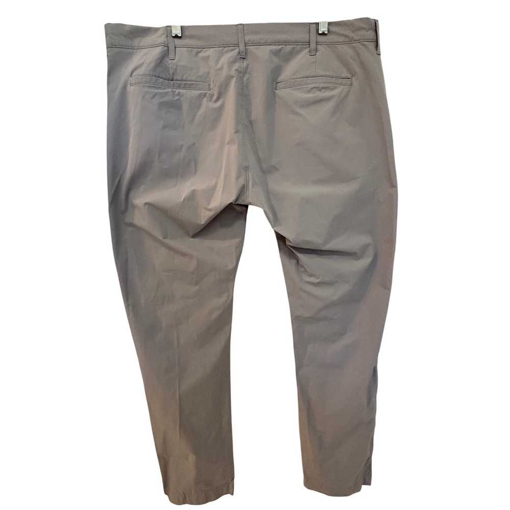 J. Crew Flex Slim Fit Chino Pants Mens W38 L32 Gray Polyester Blend - Picture 3 of 6